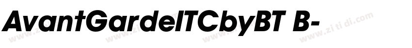 AvantGardeITCbyBT B字体转换